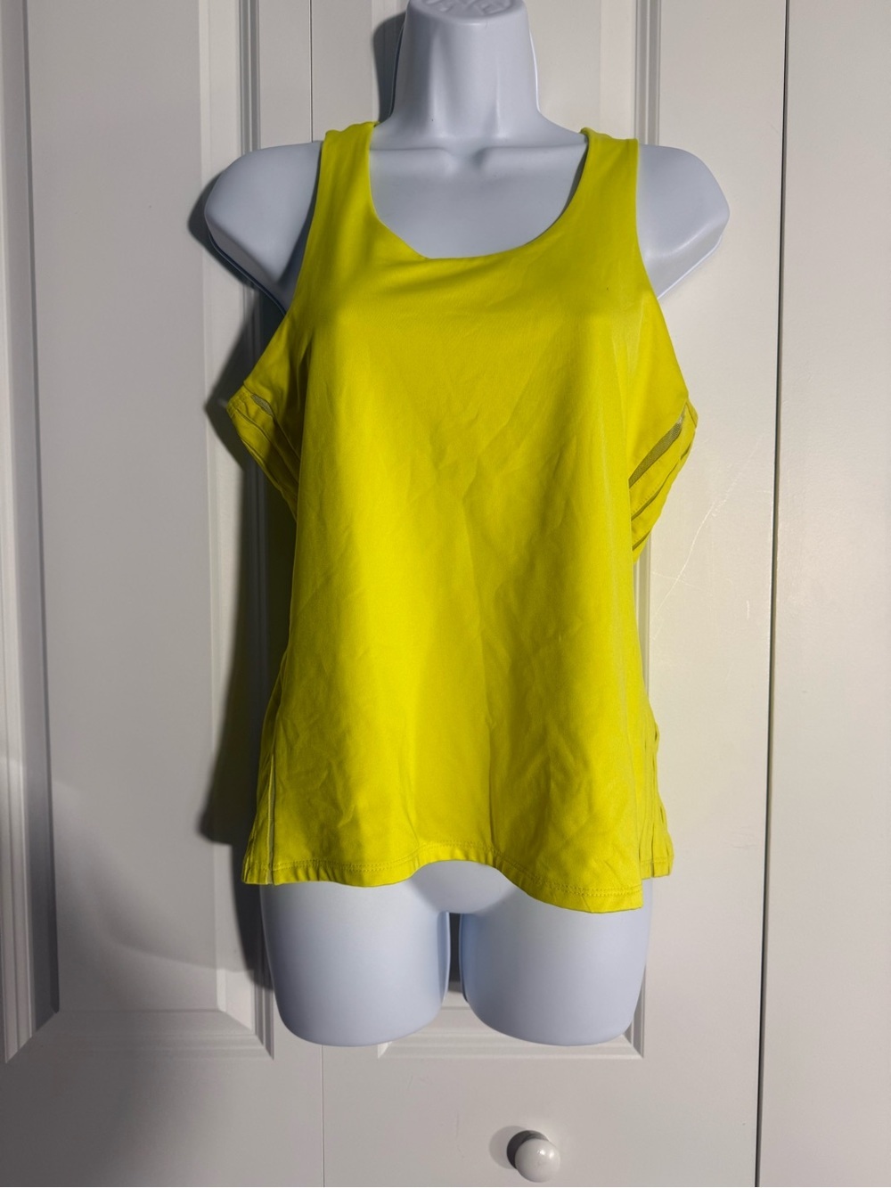 Lucky in Love Neon Yellow Athletic Tank Top